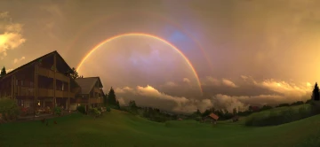 regenbogen sonnenuntergang